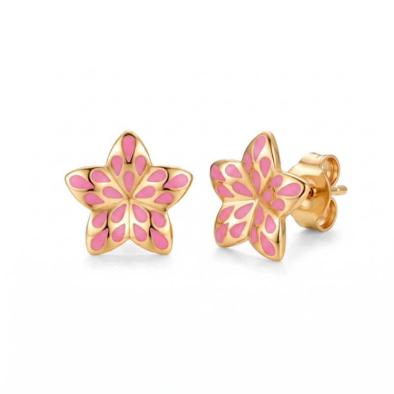 18K Gold Star Earrings Bringing Timeless Elegance to Every Look