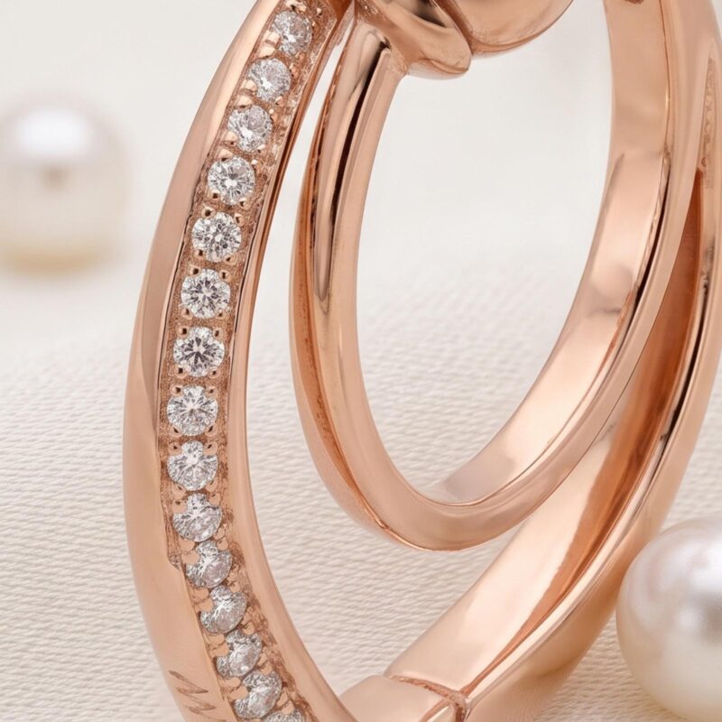 Alternative view of Classic 18K Gold Hoop Earrings for Effortless Elegance