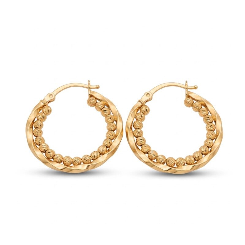 Elevate Your Style with 18K Gold Hoop Earrings
