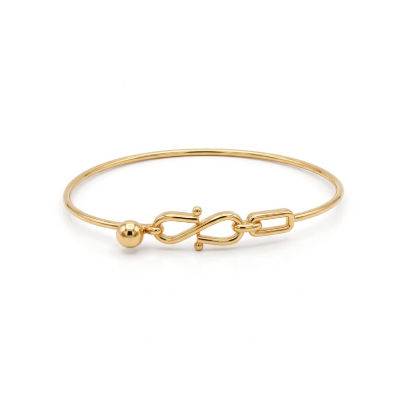 Exquisite 18K Gold Bangle for Women with Elegant Design, Premium Craftsmanship and Sophisticated Gold Finish