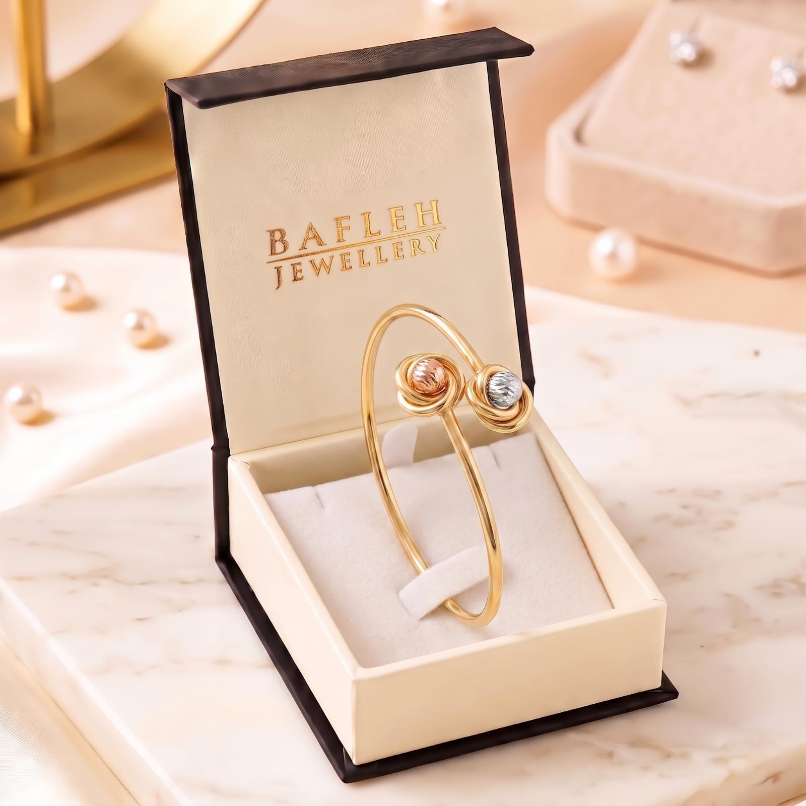 Premium 18K Gold Bangle with an Intricate Design and Luxurious Finish for a Graceful Statement - Image 6
