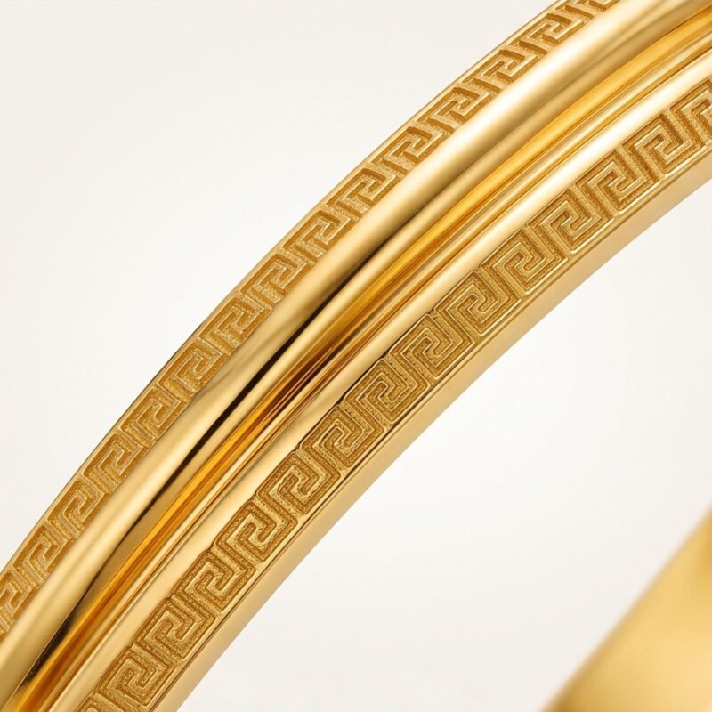 Alternative view of An Exquisite 18K Gold Bangle Created for Women Who Appreciate Timeless Beauty, Fine Craftsmanship and Luxury Jewellery