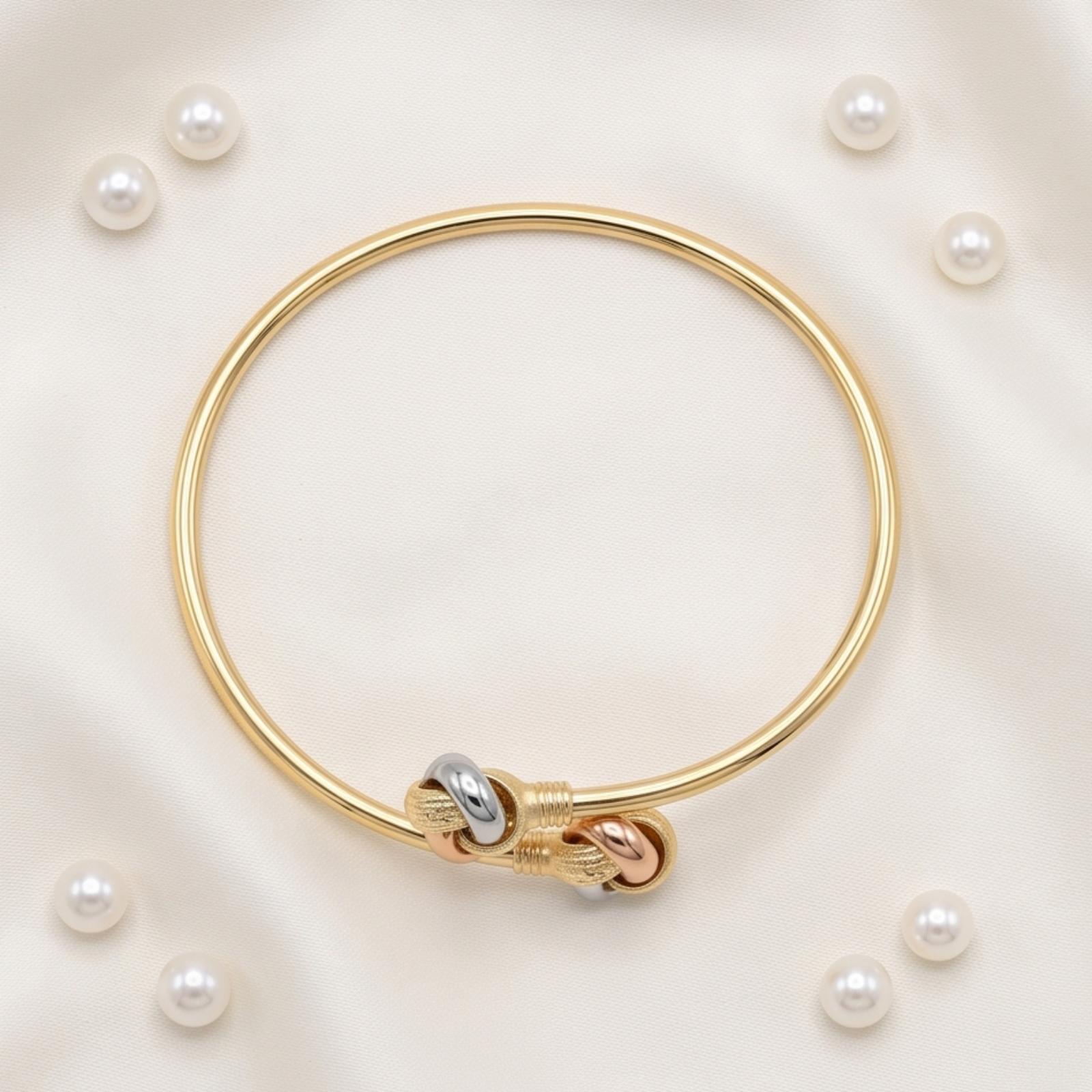 Premium 18K Gold Bangle Featuring Elegant Craftsmanship and Timeless Appeal Available at Bafleh Jewellery - Image 6
