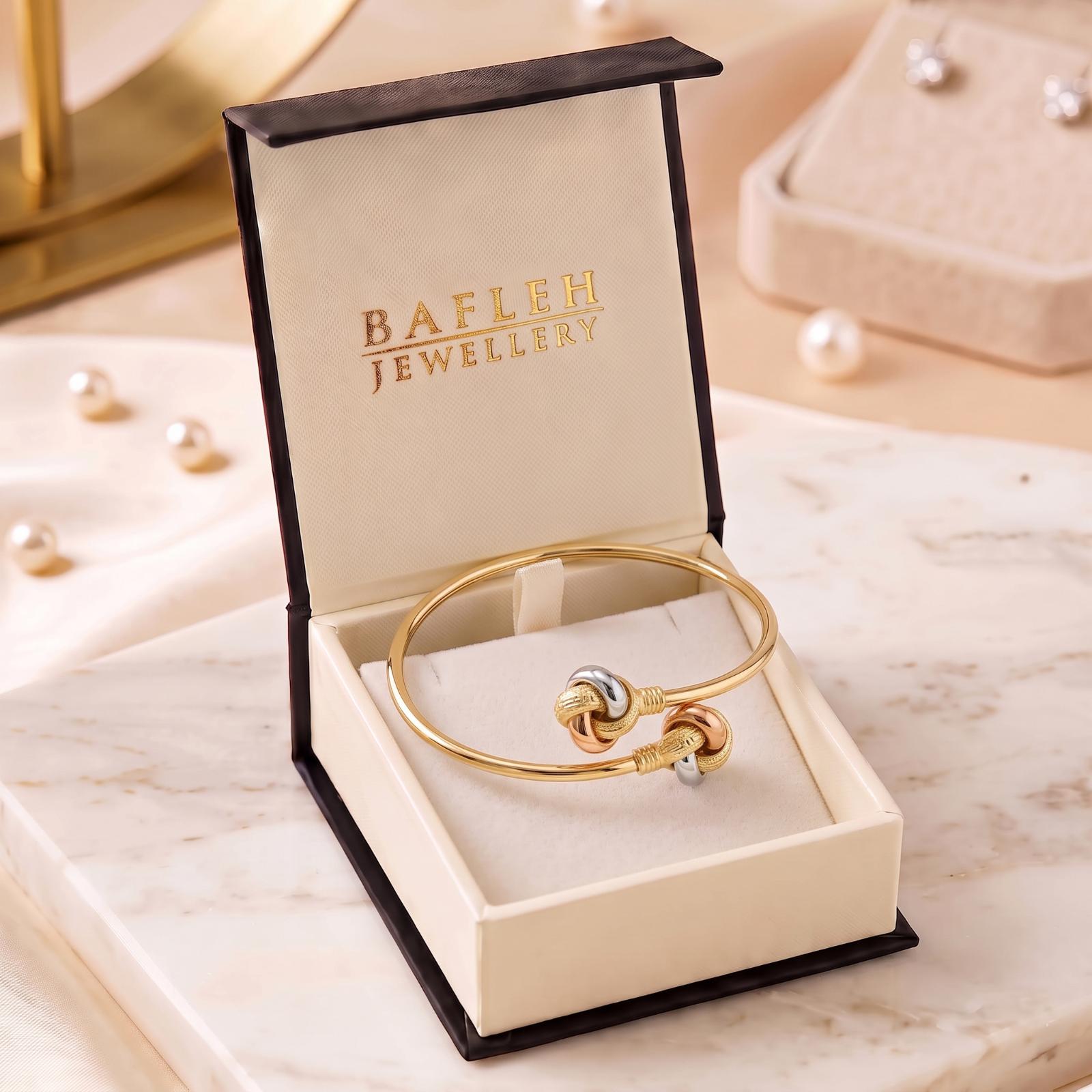 Premium 18K Gold Bangle Featuring Elegant Craftsmanship and Timeless Appeal Available at Bafleh Jewellery - Image 7