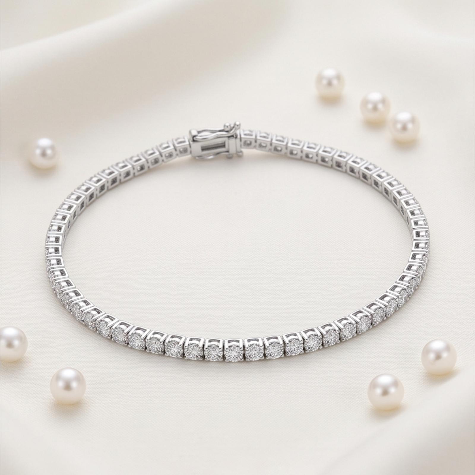 18K Gold and Lab Grown Diamond Bracelet with Elegant Craftsmanship by Bafleh Jewellery - Image 4