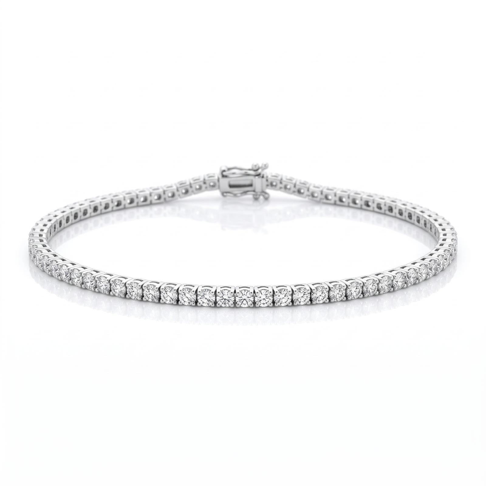 18K Gold and Lab Grown Diamond Bracelet with Elegant Craftsmanship by Bafleh Jewellery