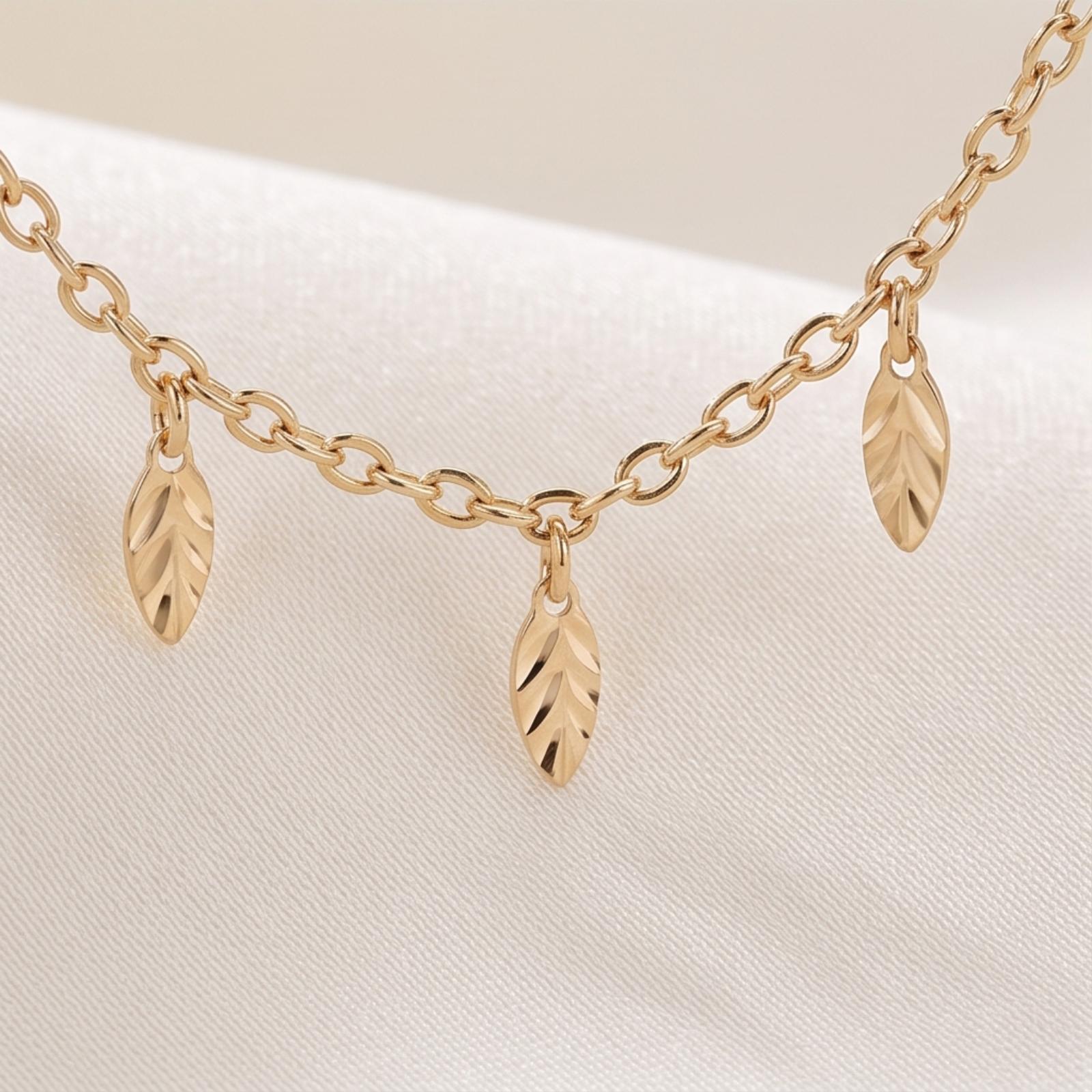 Explore the Latest 18K Gold Necklace Collection Available at Bafleh Jewellery for Everyday and Occasion Wear - Image 2
