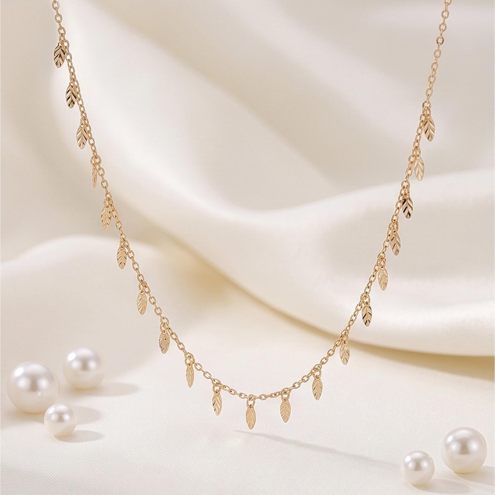Explore the Latest 18K Gold Necklace Collection Available at Bafleh Jewellery for Everyday and Occasion Wear - Image 4