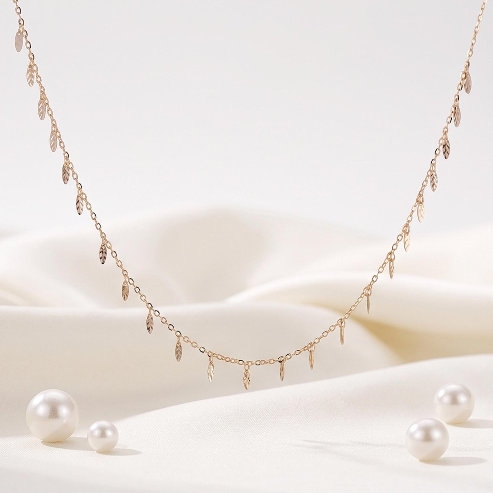 Explore the Latest 18K Gold Necklace Collection Available at Bafleh Jewellery for Everyday and Occasion Wear - Image 5