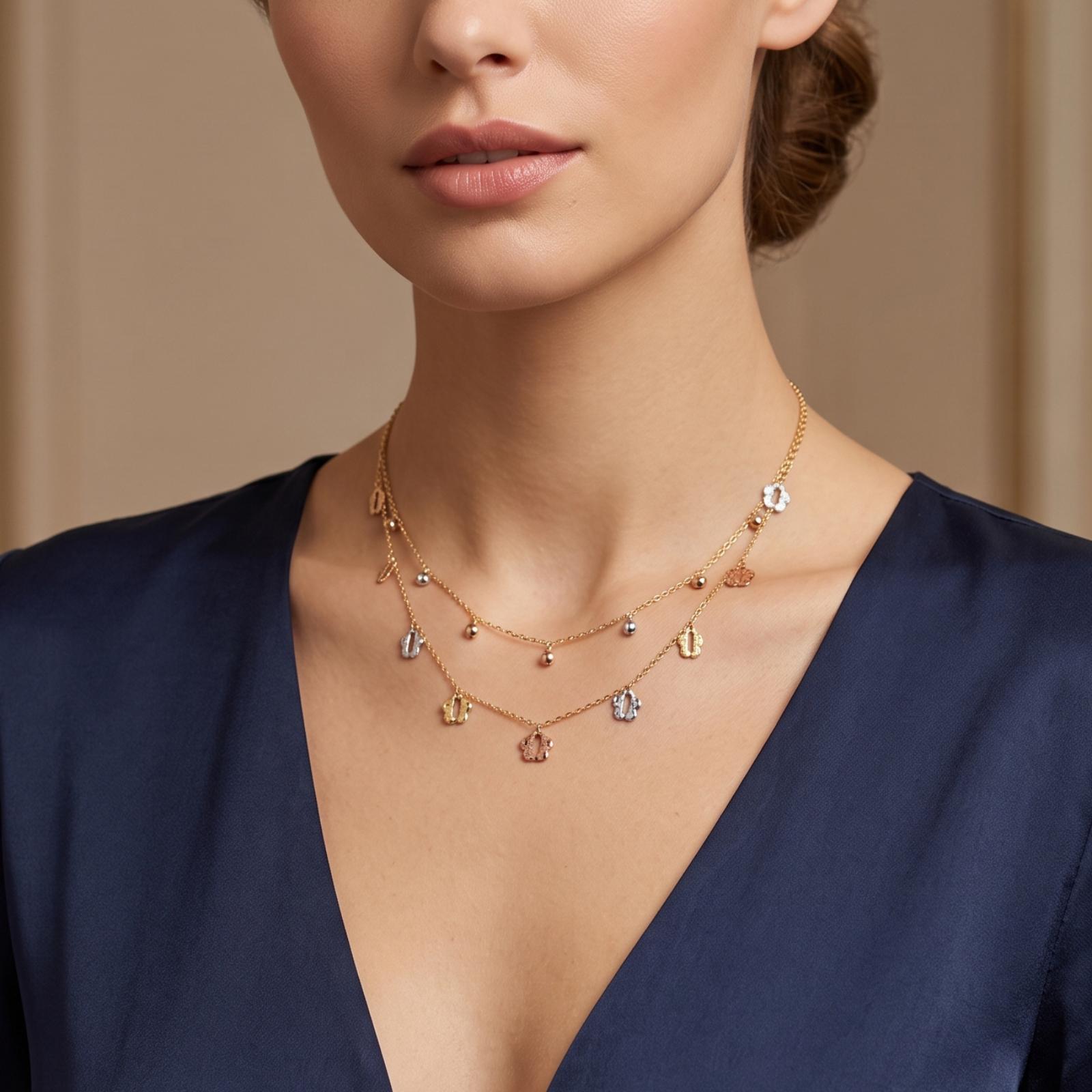 Shop Premium 18K Gold Necklaces for Everyday Wear and Special Occasions at Bafleh Jewellery - Image 3