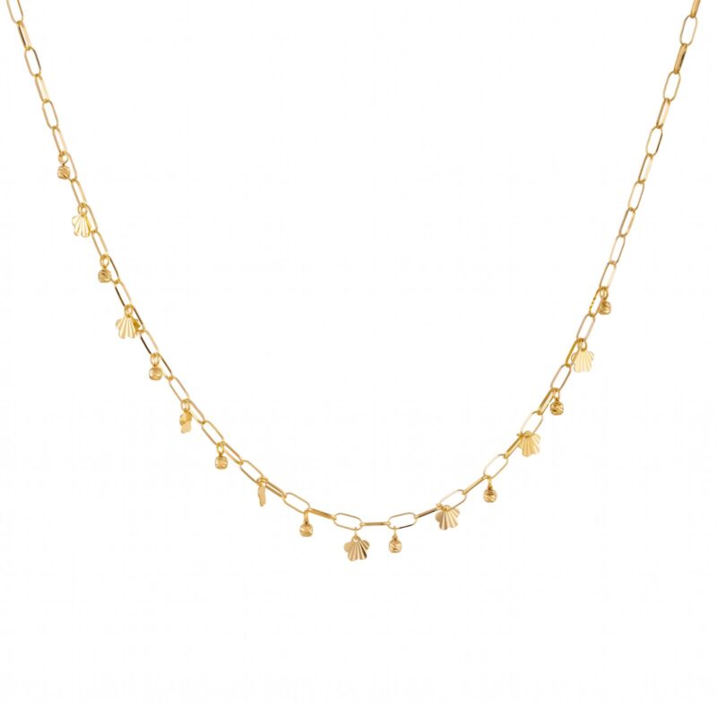 Beautifully Designed 18K Gold Necklaces for Women with Elegant Finishing at Bafleh Jewellery Dubai
