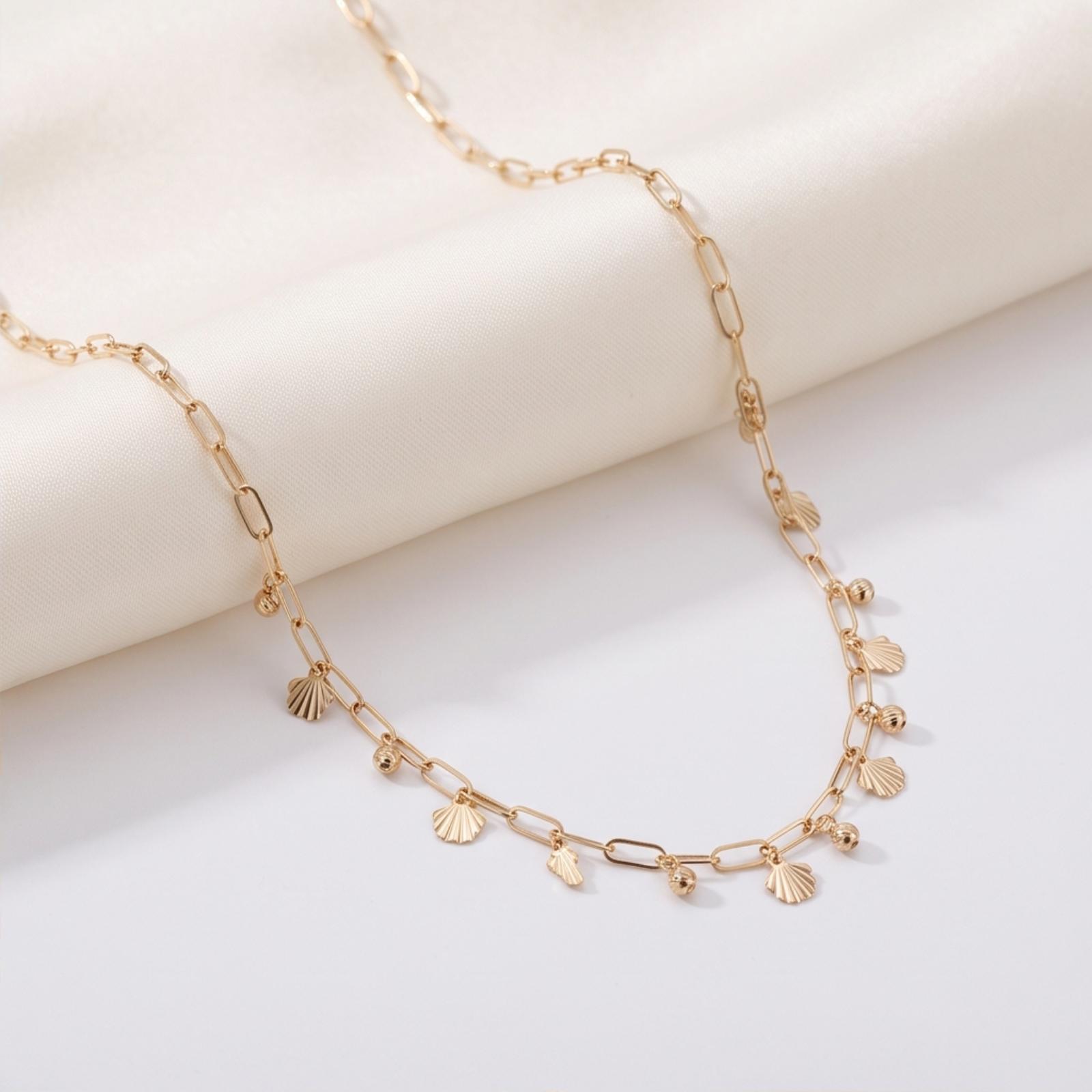 Beautifully Designed 18K Gold Necklaces for Women with Elegant Finishing at Bafleh Jewellery Dubai - Image 6