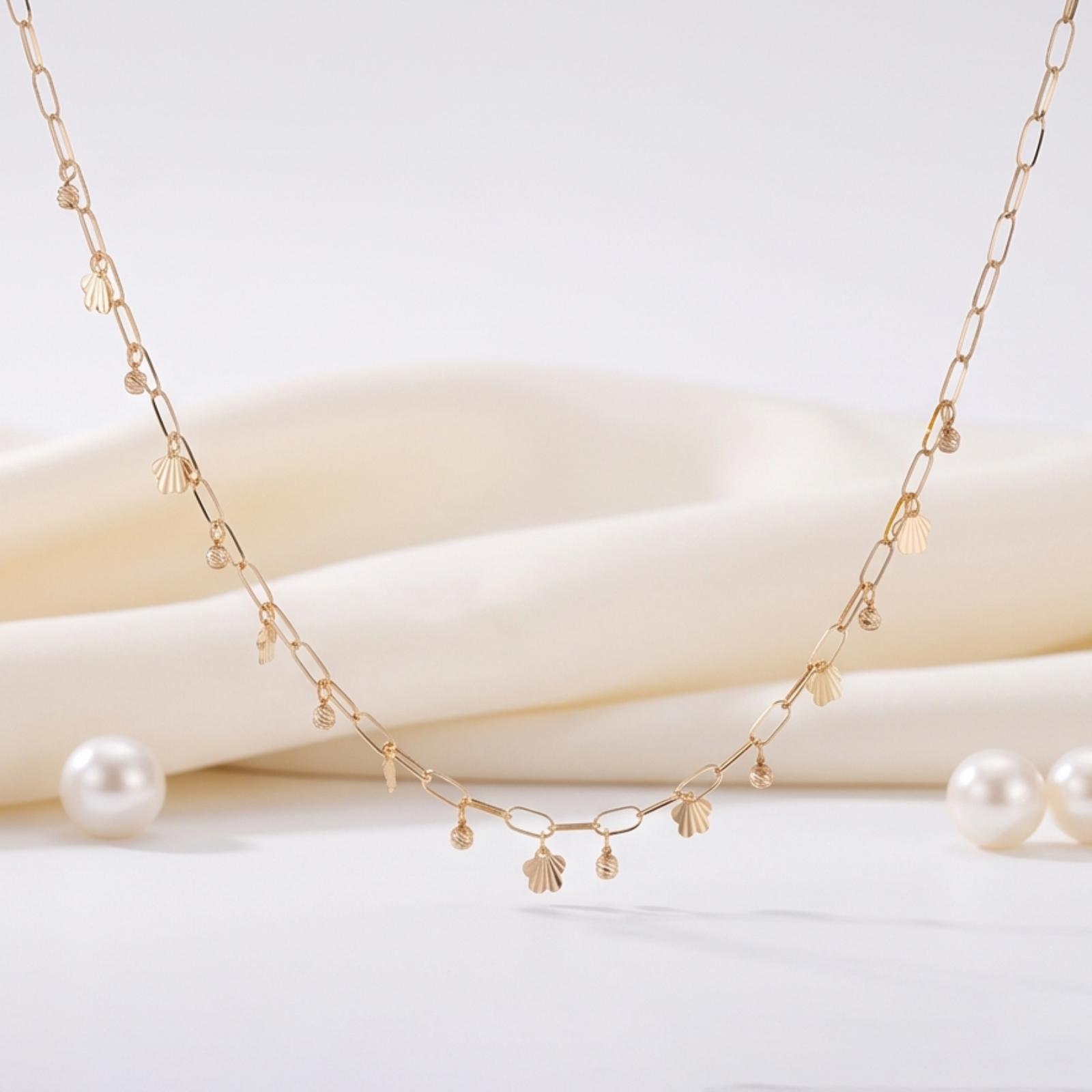 Beautifully Designed 18K Gold Necklaces for Women with Elegant Finishing at Bafleh Jewellery Dubai - Image 5