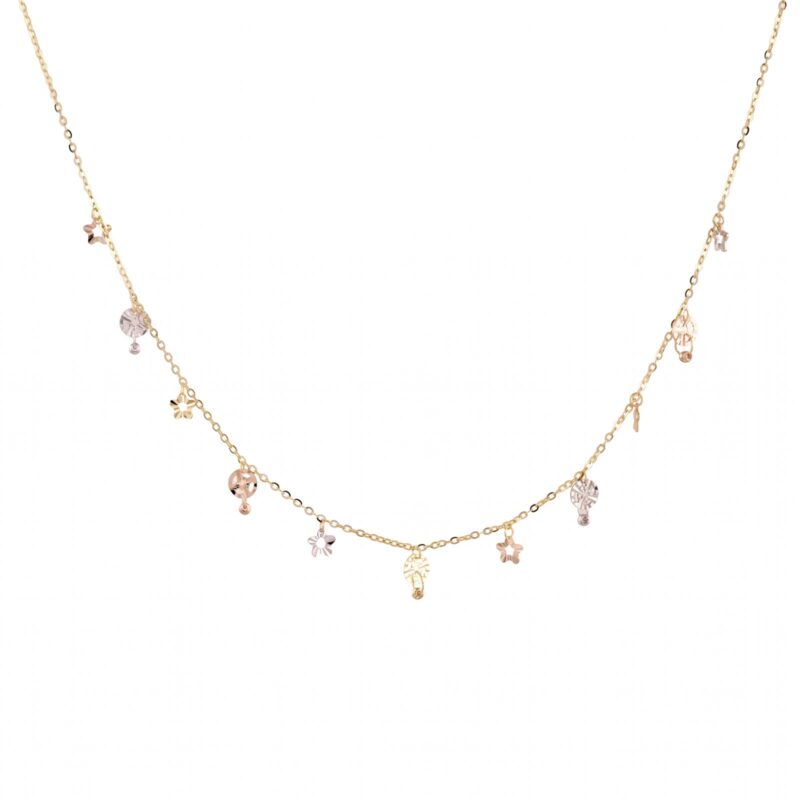 Shop Elegant 18K Gold Necklaces with Beautiful Craftsmanship and Refined Finishing at Bafleh Jewellery UAE