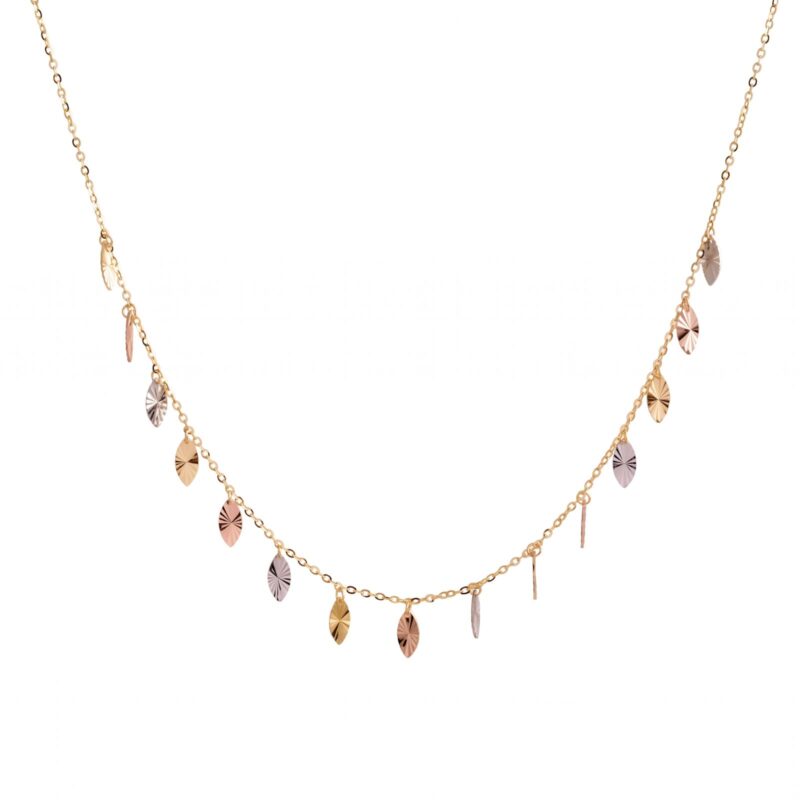 Elegant 18K Gold Necklace Designs for Women Available at Bafleh Jewellery in Dubai