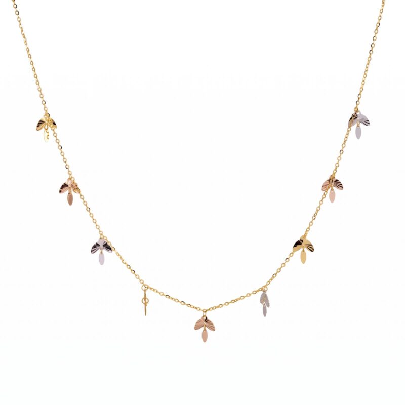 Luxury 18K Gold Necklace Designs for Gifting Loved Ones and Celebrating Special Moments at Bafleh Jewellery
