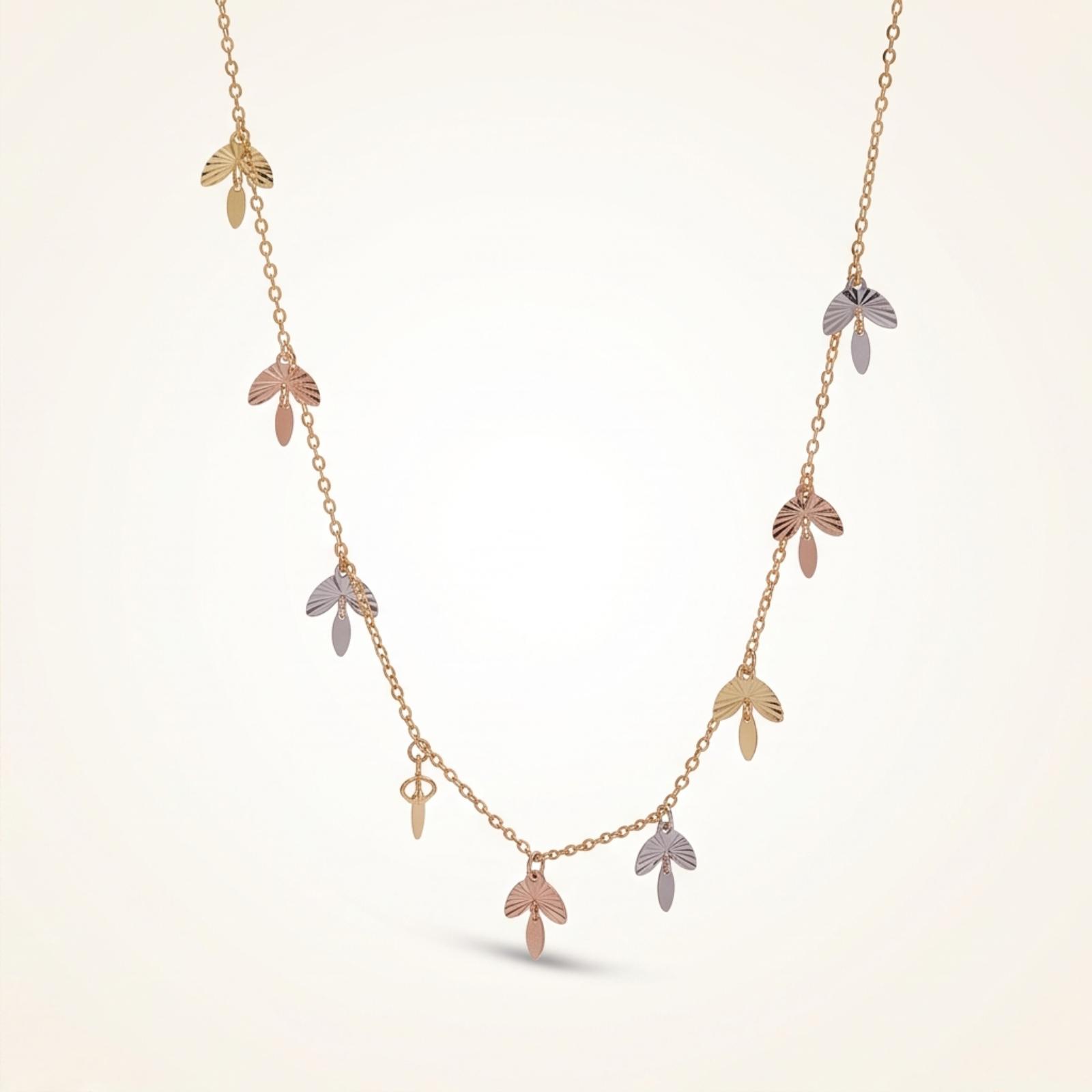 Luxury 18K Gold Necklace Designs for Gifting Loved Ones and Celebrating Special Moments at Bafleh Jewellery - Image 5