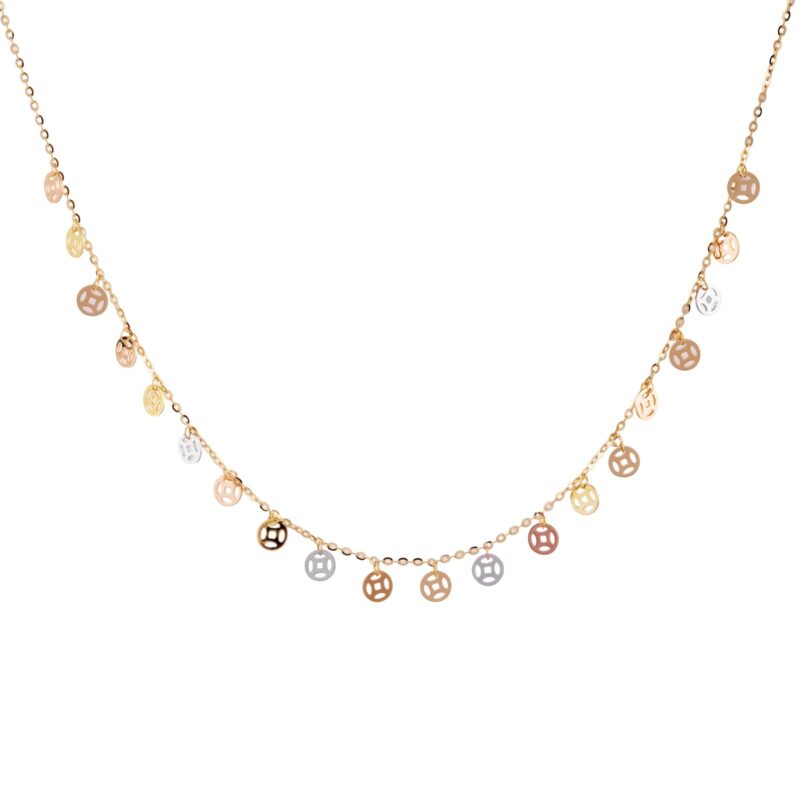 Premium 18K Gold Necklace Designs Combining Classic Beauty and Contemporary Jewellery Trends at Bafleh Jewellery