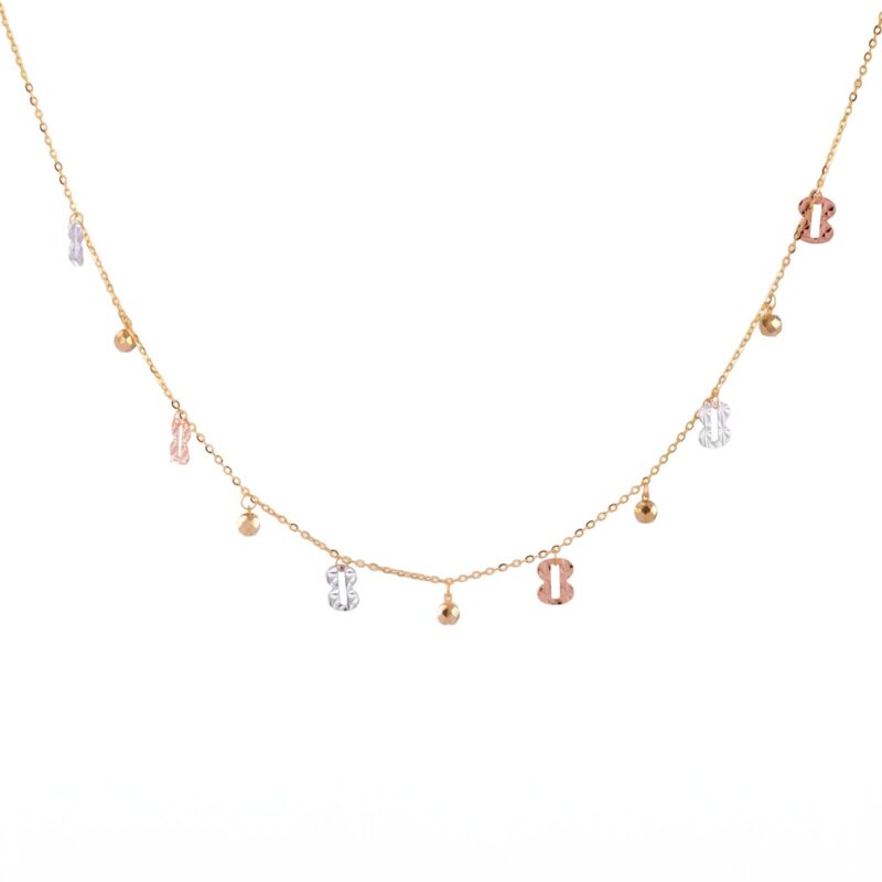 Stunning 18K Gold Necklace Collection for Women Looking for Luxury and Elegant Jewellery at Bafleh Jewellery Dubai