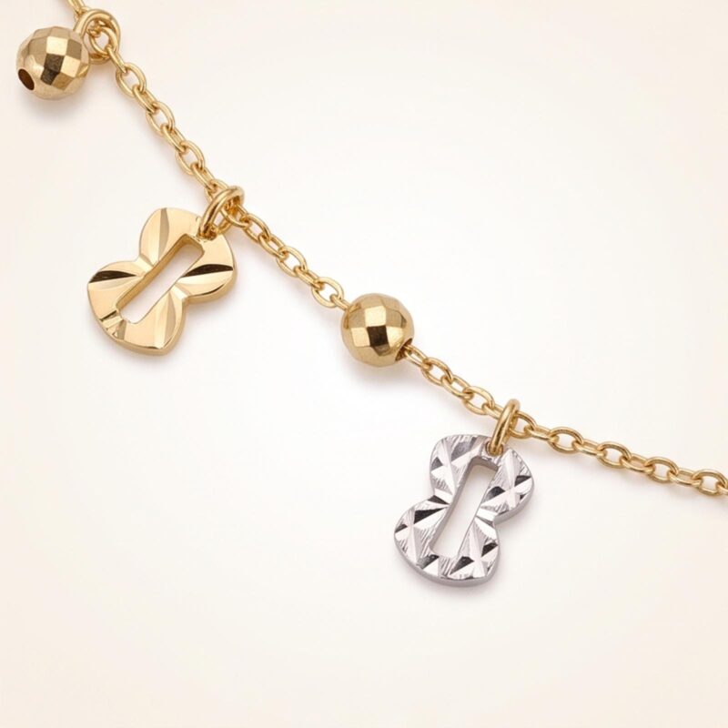 Alternative view of Stunning 18K Gold Necklace Collection for Women Looking for Luxury and Elegant Jewellery at Bafleh Jewellery Dubai
