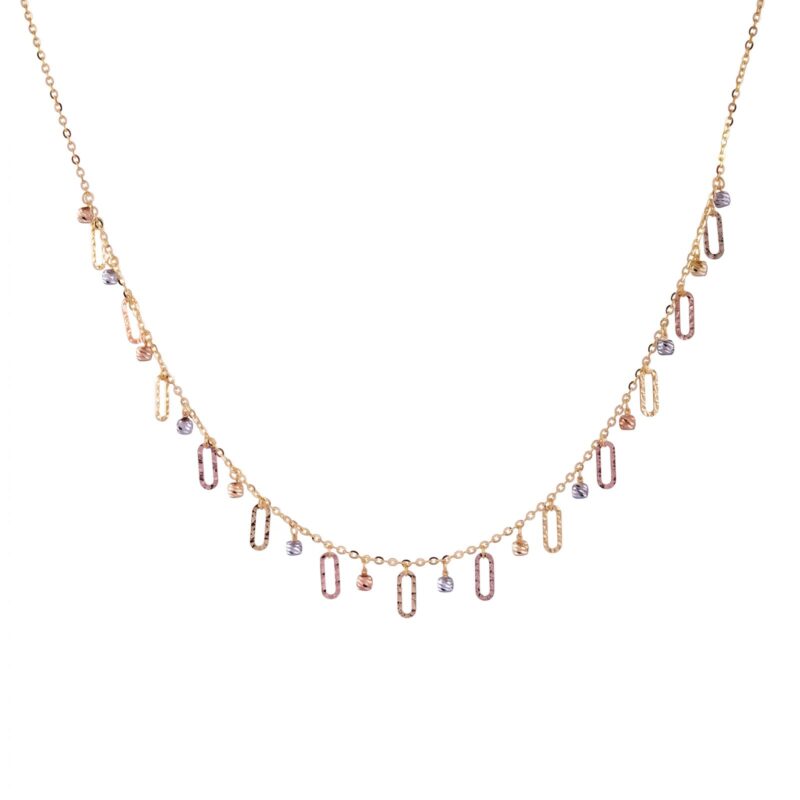 Elegant 18K Gold Necklaces for Weddings Celebrations and Everyday Luxury Available at Bafleh Jewellery