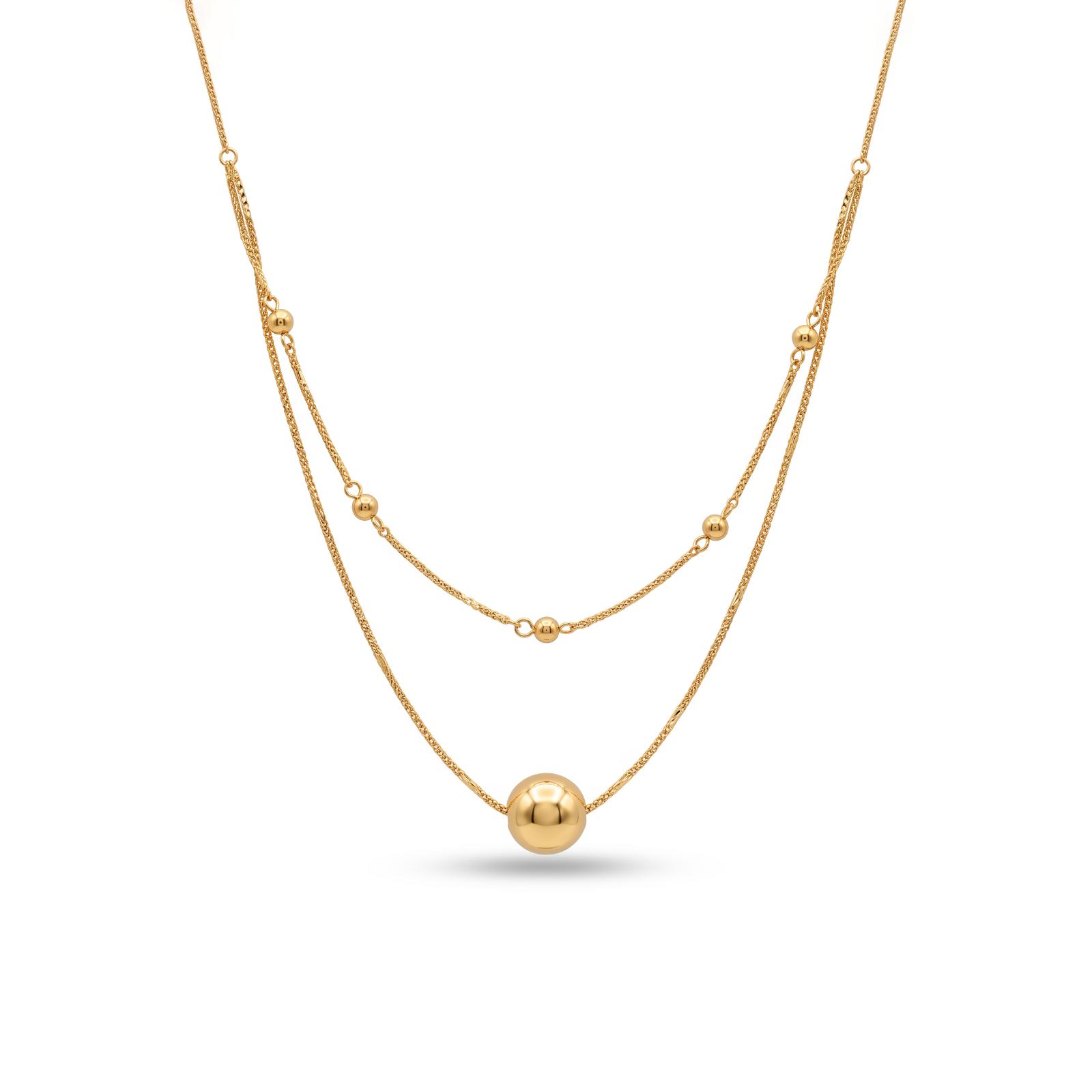 Beautiful 18K Gold Necklace Collection Featuring Sophisticated Designs and Premium Craftsmanship at Bafleh Jewellery