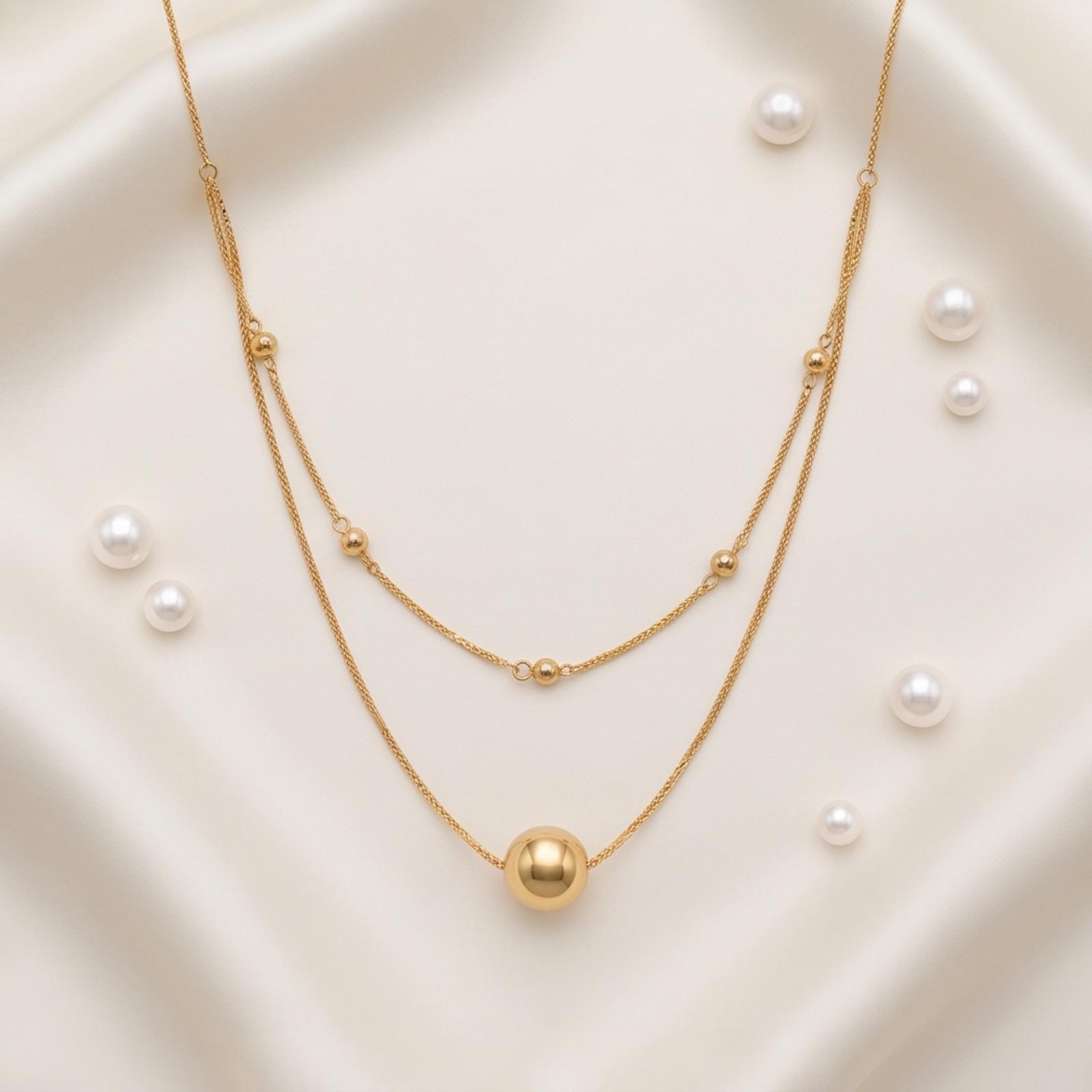 Beautiful 18K Gold Necklace Collection Featuring Sophisticated Designs and Premium Craftsmanship at Bafleh Jewellery - Image 3