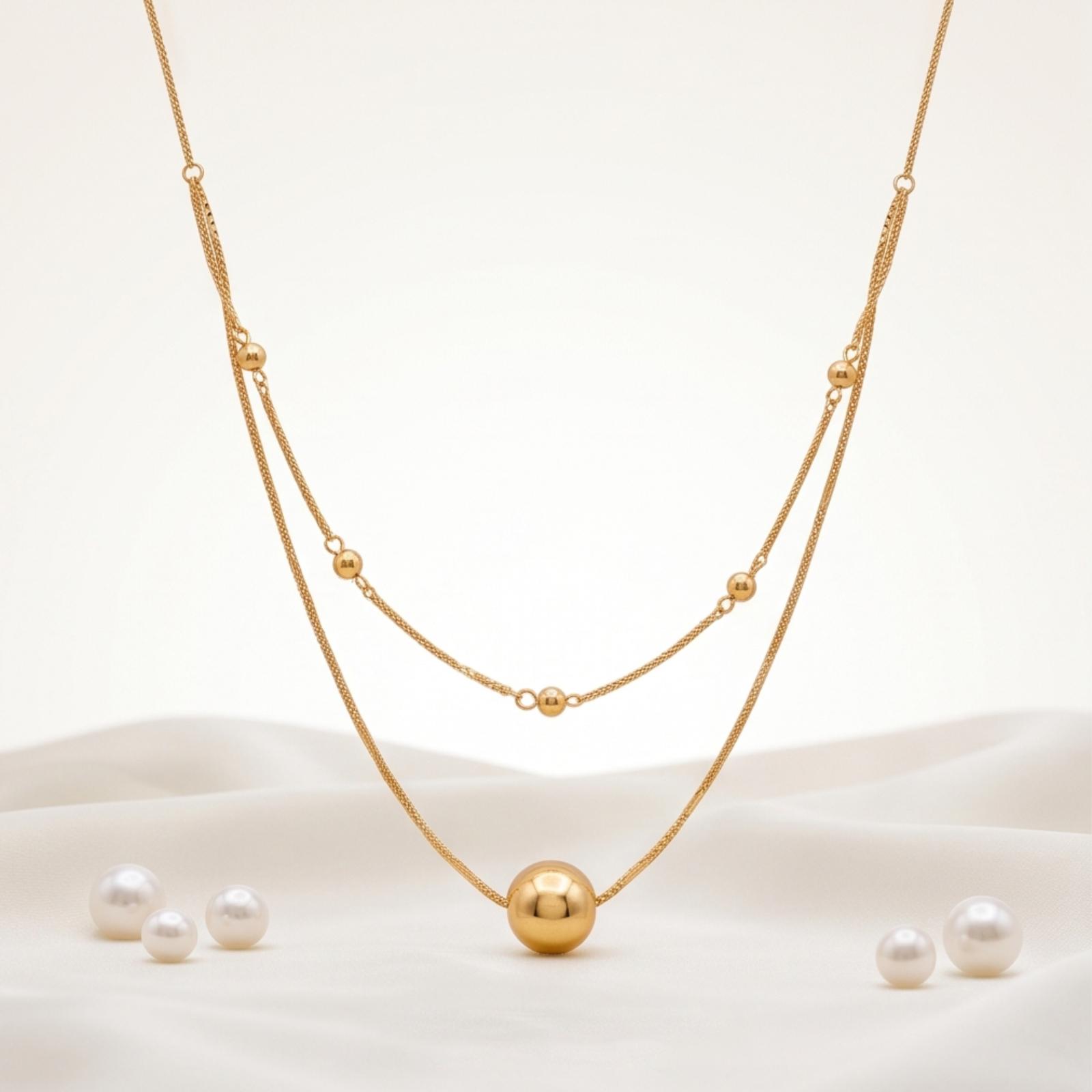 Beautiful 18K Gold Necklace Collection Featuring Sophisticated Designs and Premium Craftsmanship at Bafleh Jewellery - Image 5