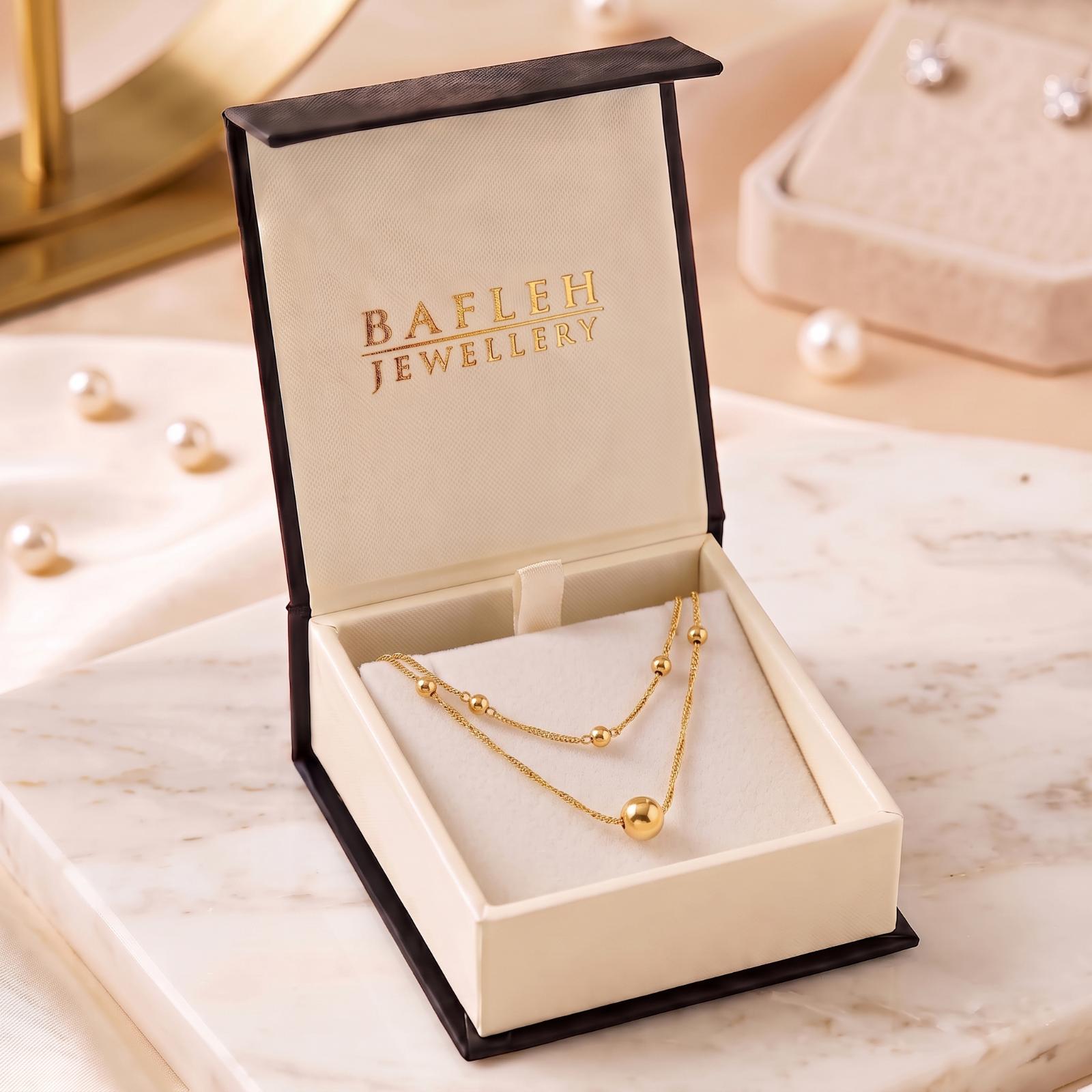 Beautiful 18K Gold Necklace Collection Featuring Sophisticated Designs and Premium Craftsmanship at Bafleh Jewellery - Image 6