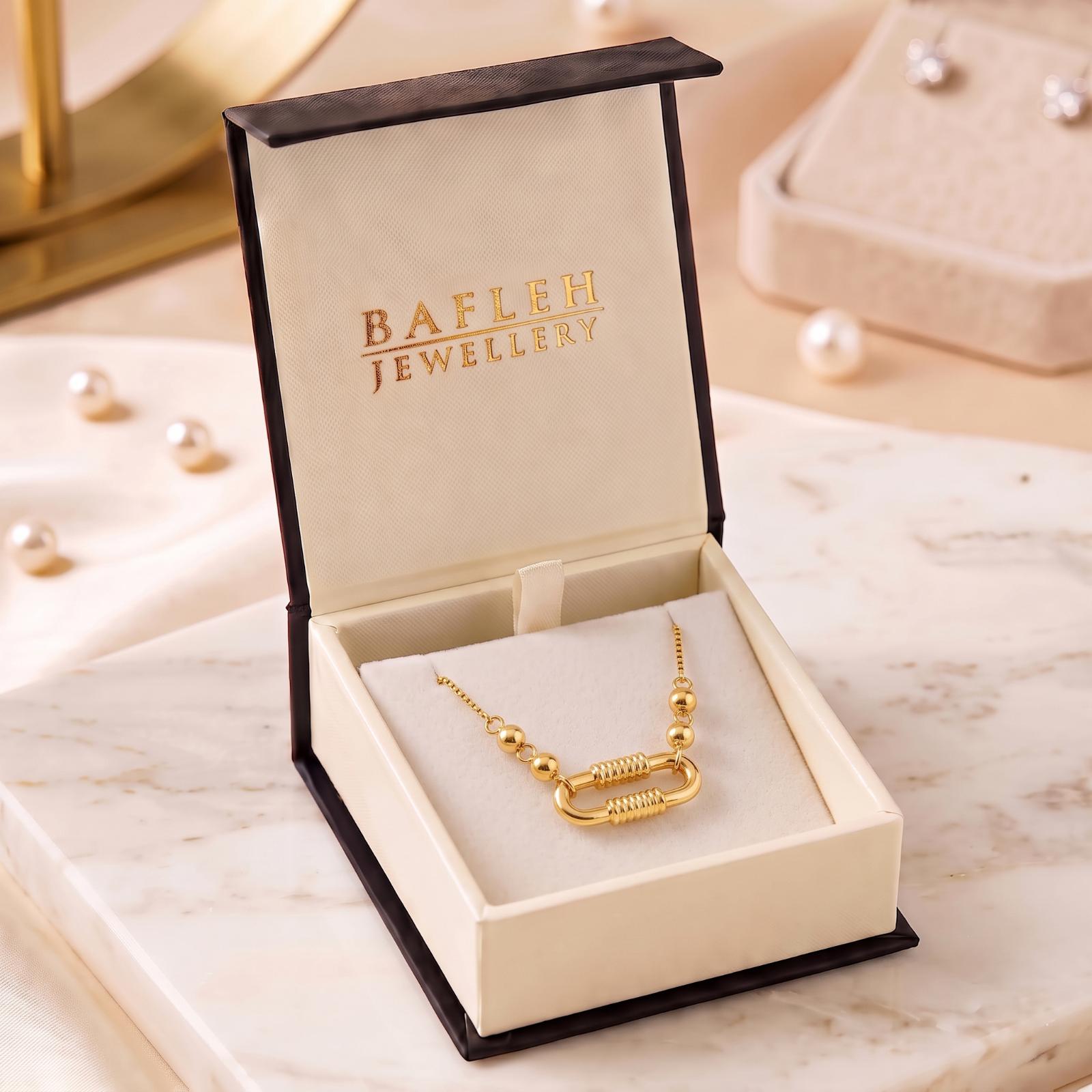Luxury 18K Gold Necklace Collection Featuring Beautiful Designs and Refined Gold Craftsmanship at Bafleh Jewellery - Image 6