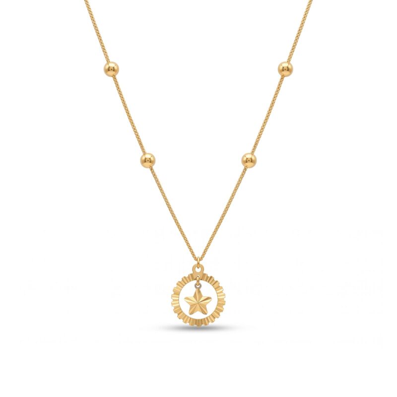 Timeless 18K Gold Necklace Crafted to Bring Sophisticated Elegance and Lasting Beauty by Bafleh Jewellery
