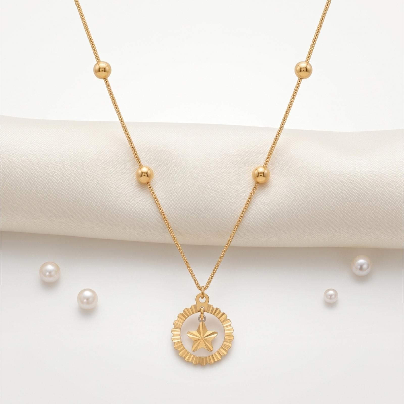 Timeless 18K Gold Necklace Crafted to Bring Sophisticated Elegance and Lasting Beauty by Bafleh Jewellery - Image 4