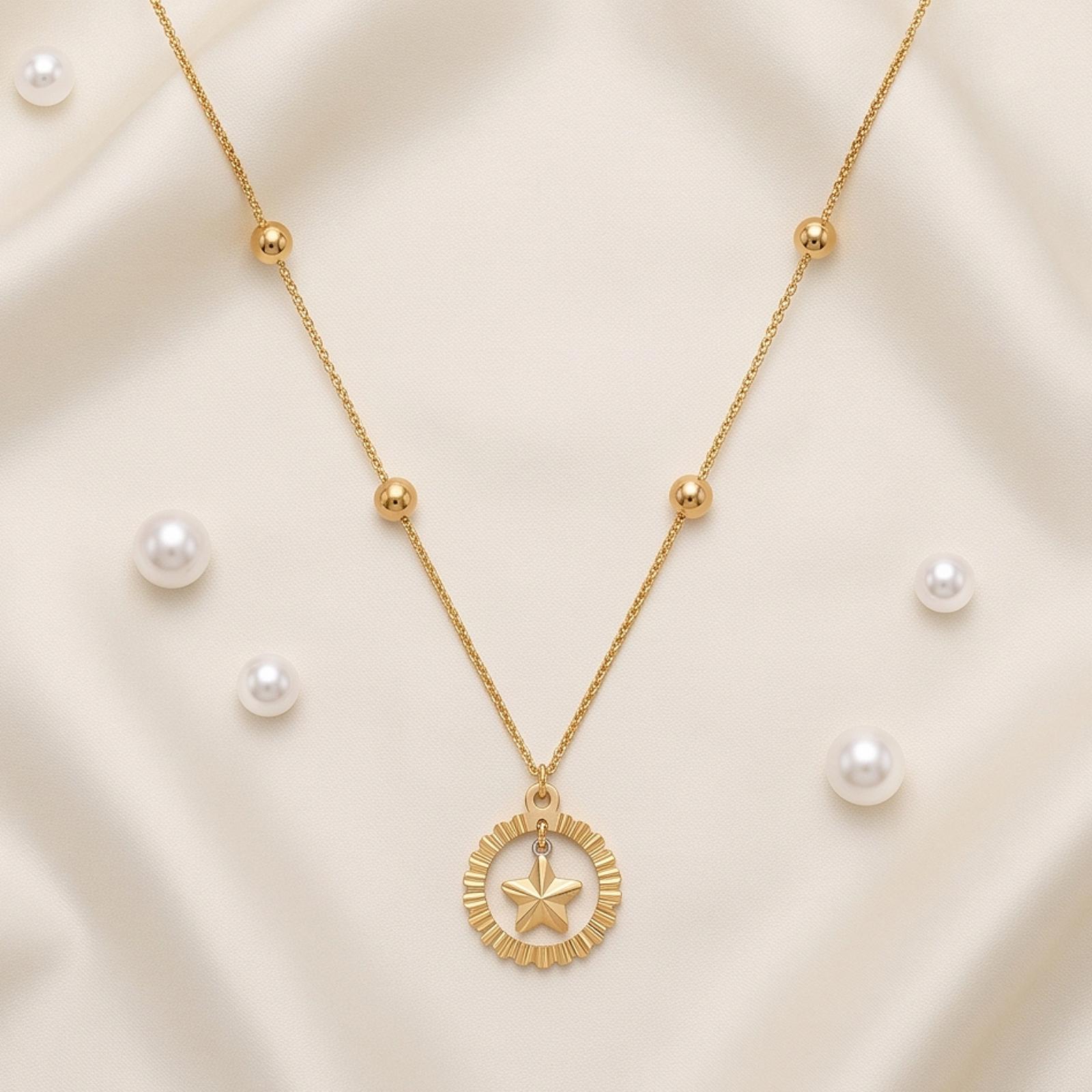 Timeless 18K Gold Necklace Crafted to Bring Sophisticated Elegance and Lasting Beauty by Bafleh Jewellery - Image 5
