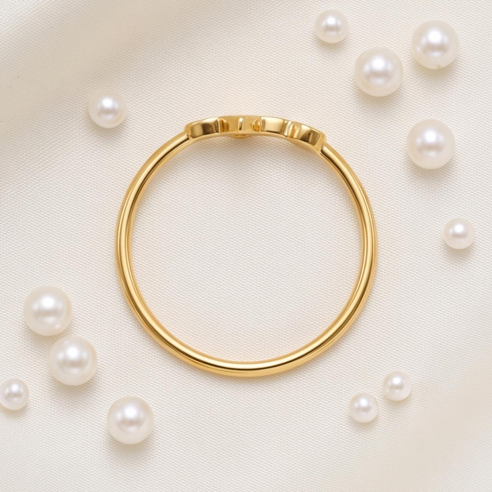 Premium 18K Gold Ring with Refined Detailing and Luxurious Finish Perfect for Elegant Everyday Styling at Bafleh Jewellery - Image 6