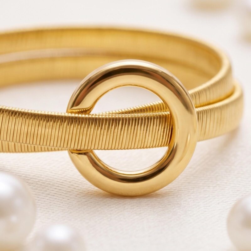 Alternative view of Elegant 18K Gold Ring Created with Exceptional Craftsmanship for Effortless Everyday and Occasion Wear at Bafleh Jewellery
