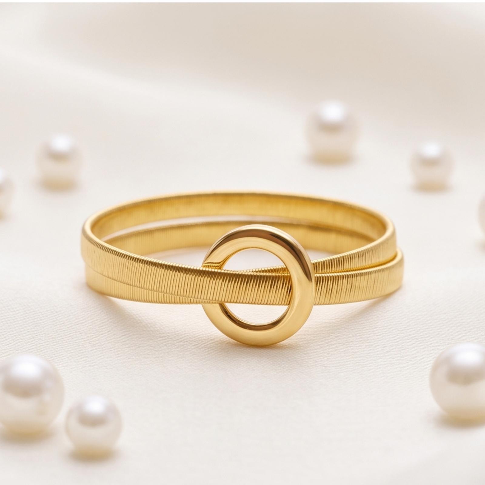 Elegant 18K Gold Ring Created with Exceptional Craftsmanship for Effortless Everyday and Occasion Wear at Bafleh Jewellery - Image 5