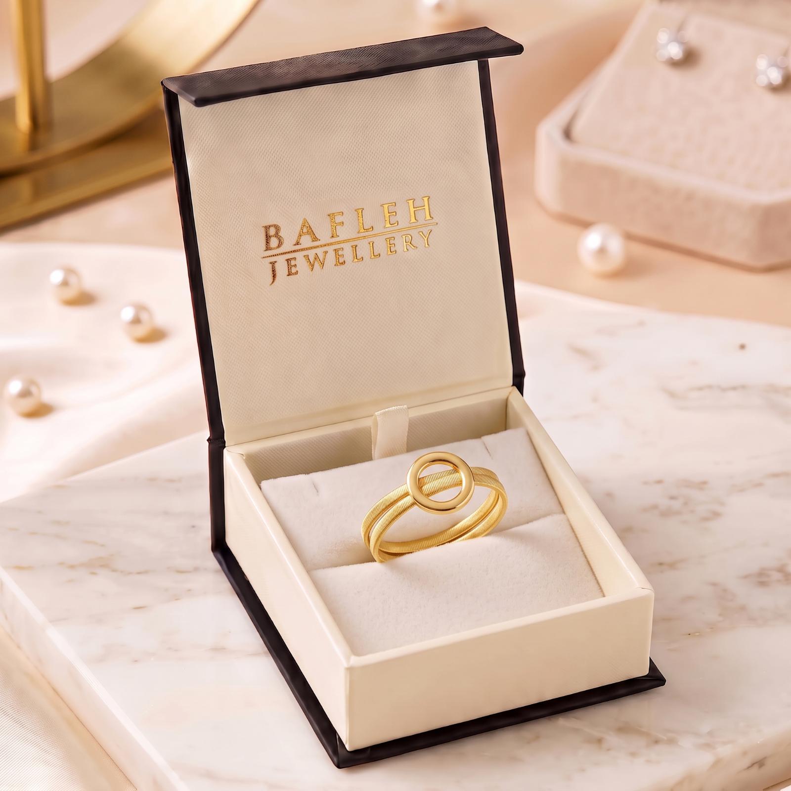 Elegant 18K Gold Ring Created with Exceptional Craftsmanship for Effortless Everyday and Occasion Wear at Bafleh Jewellery - Image 7