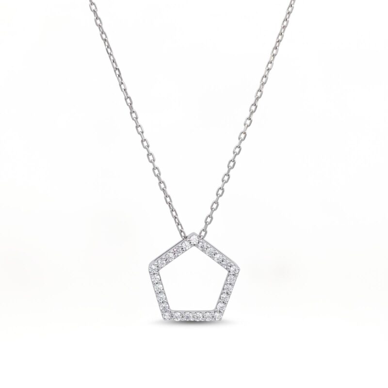 Exquisite 18K Gold Diamond Pendant with Chain for Special Occasions Elegant Gifting and Everyday Luxury from Bafleh Jewellery