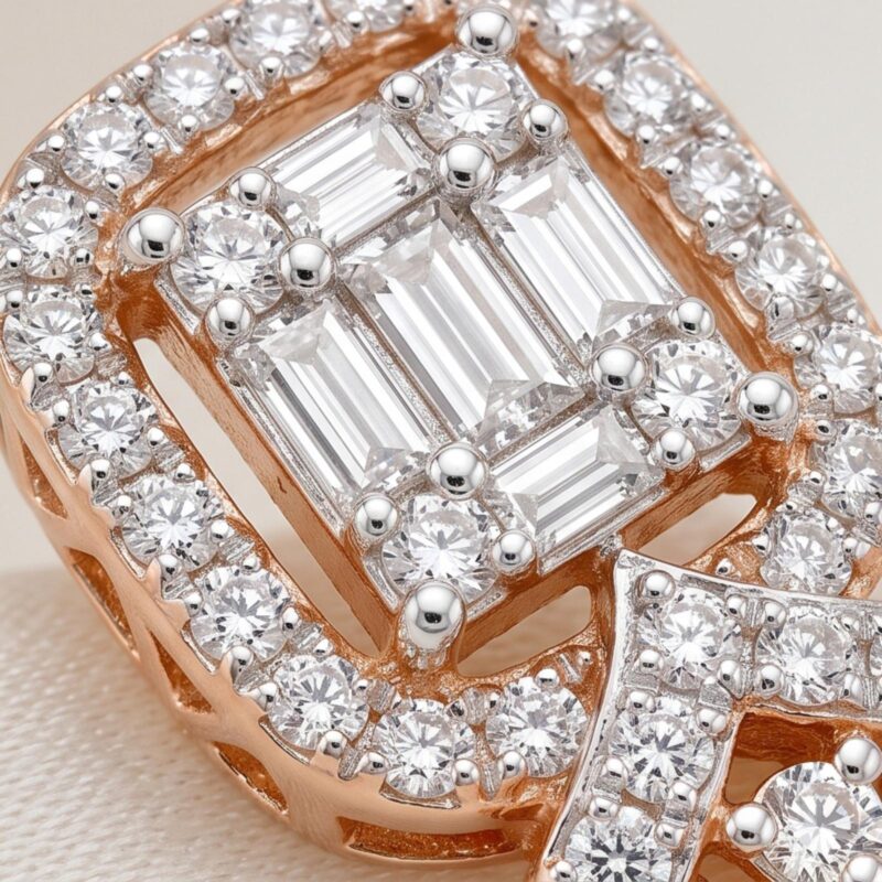 Alternative view of Premium 18K Gold Earrings with Natural Diamonds for Luxury and Lasting Beauty