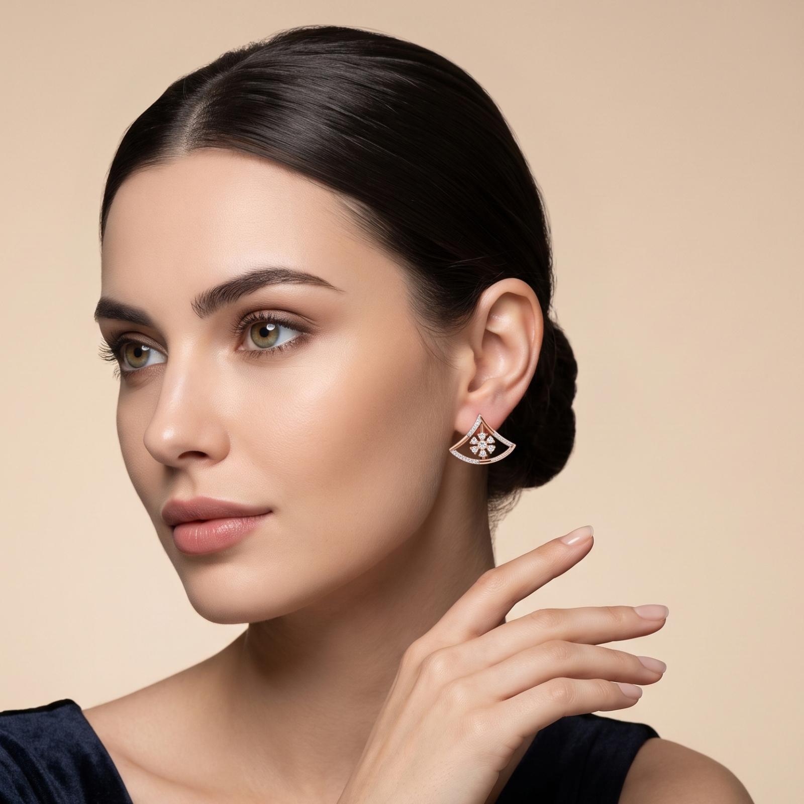 Luxury Diamond Earrings Crafted in 18K Gold - Image 3