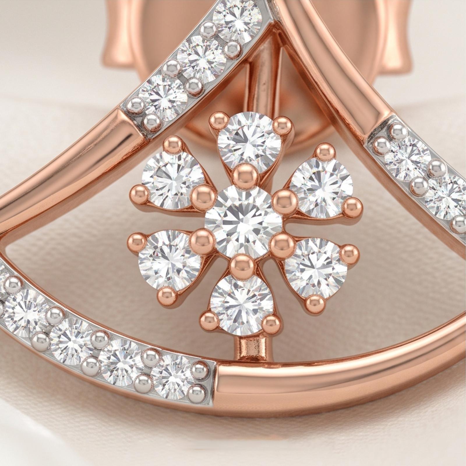 Luxury Diamond Earrings Crafted in 18K Gold - Image 2