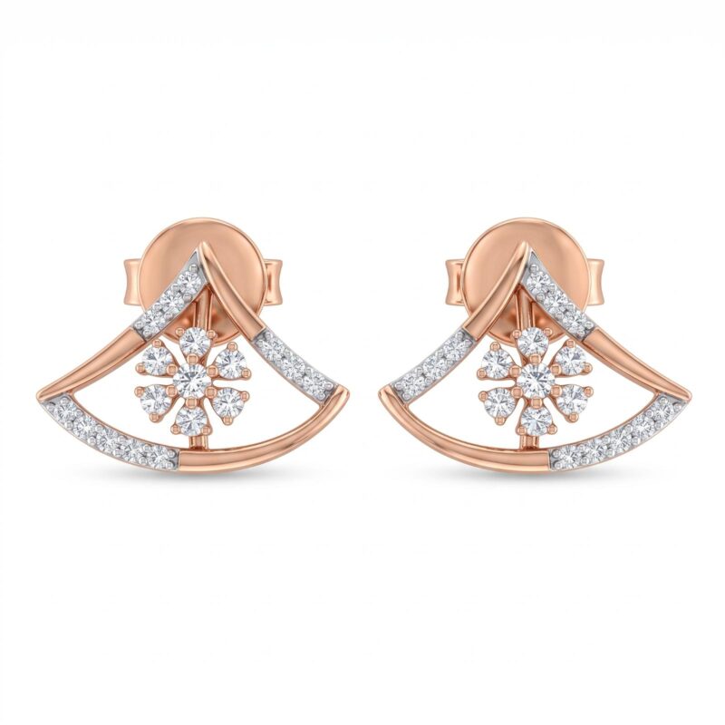 Luxury Diamond Earrings Crafted in 18K Gold