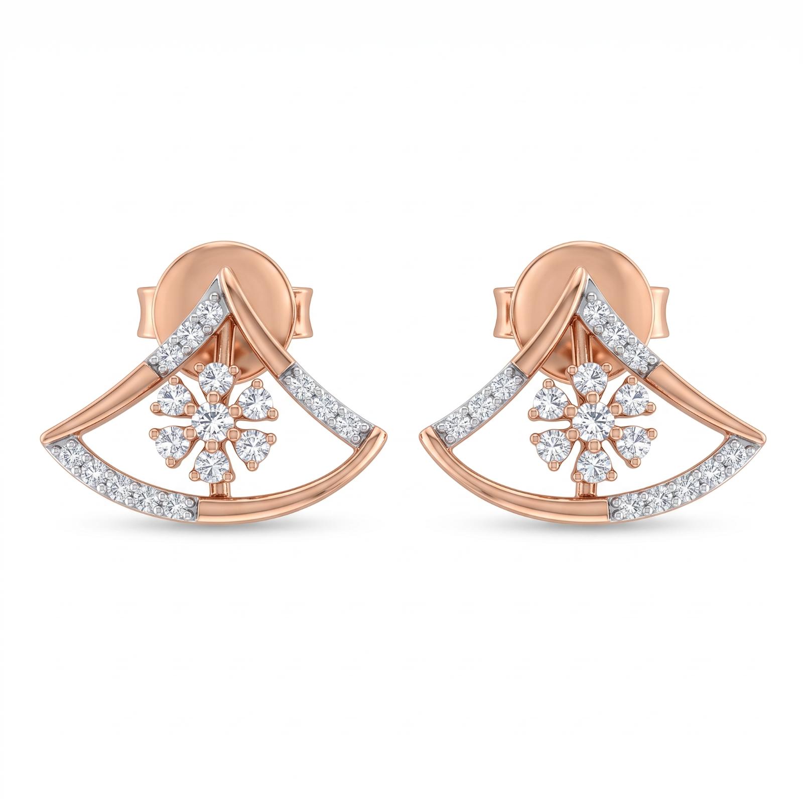 Luxury Diamond Earrings Crafted in 18K Gold