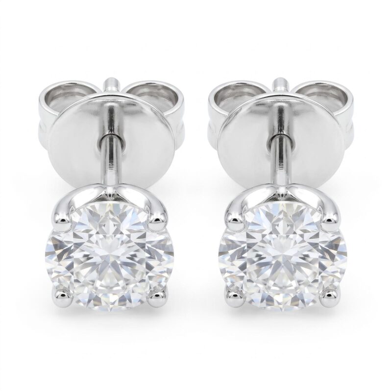 Fine Jewellery 18K Gold & Natural Diamond Earrings