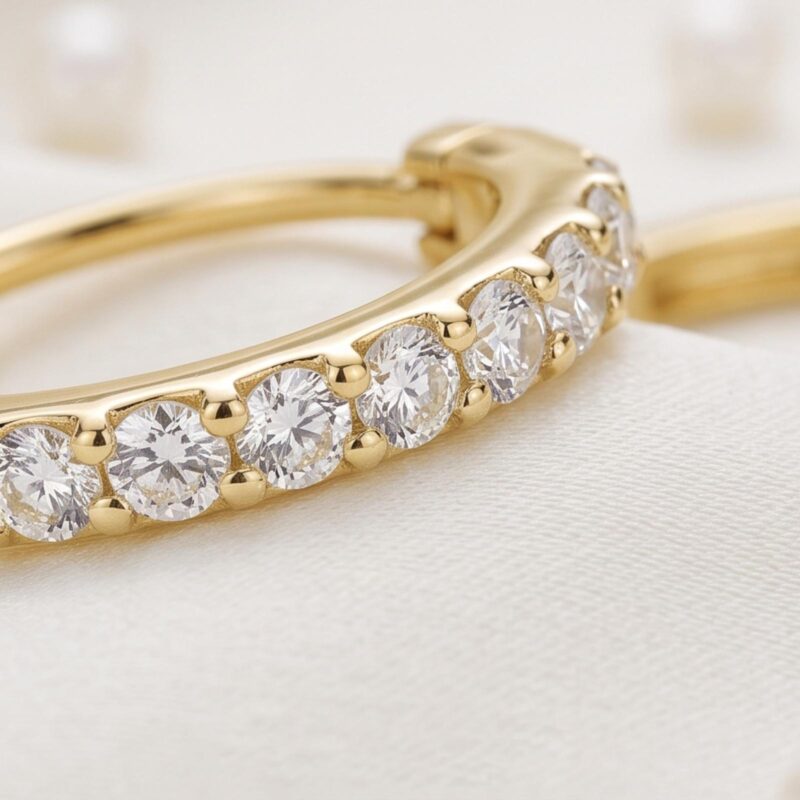 Alternative view of Luxury Diamond Earrings from Bafleh Jewellery