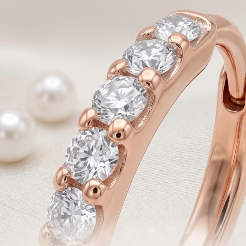 Alternative view of Bafleh 18K Gold & Diamond Earrings