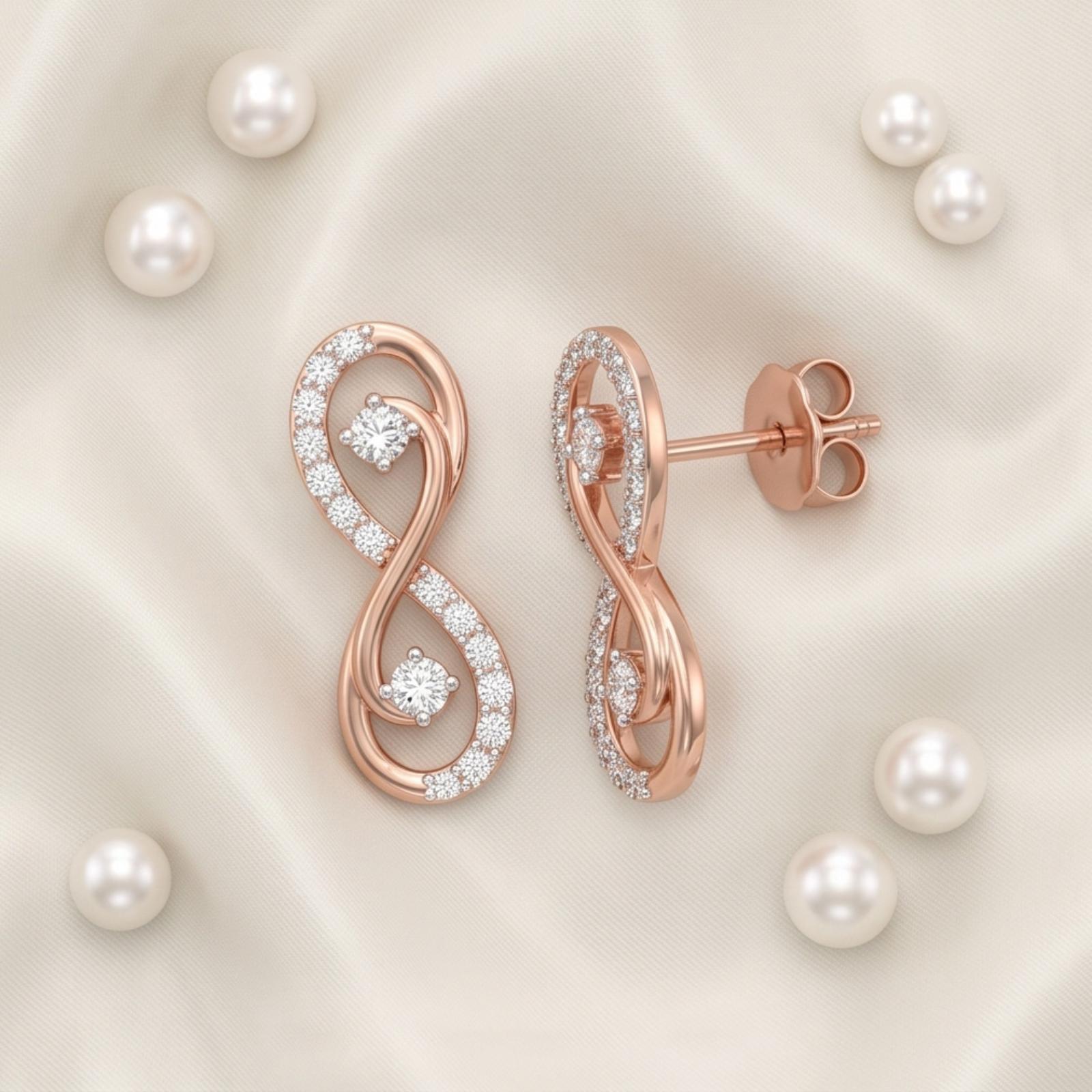 Buy 18K Gold Diamond Earrings Online - Image 4