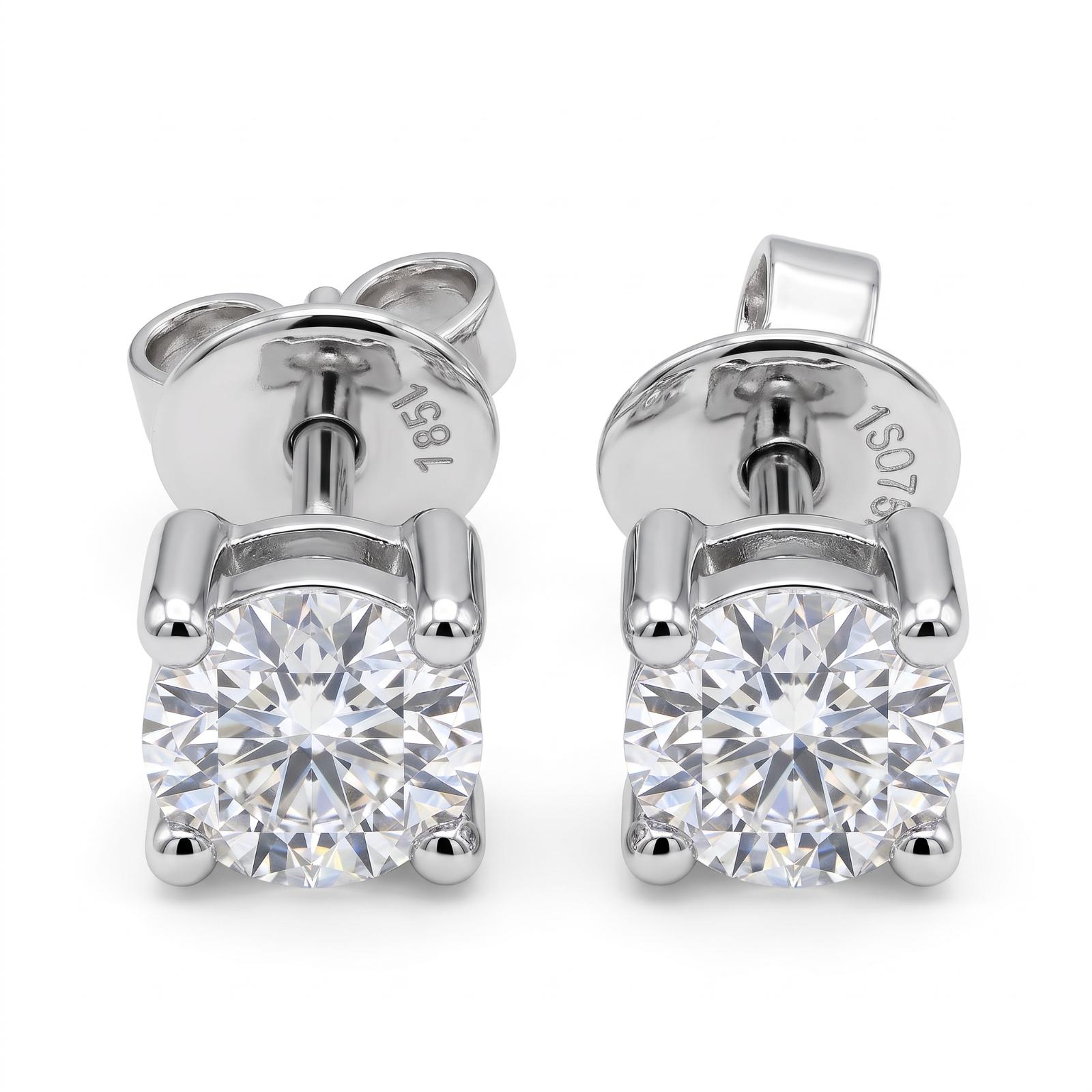 Elegant 18K Gold & Natural Diamond Earrings