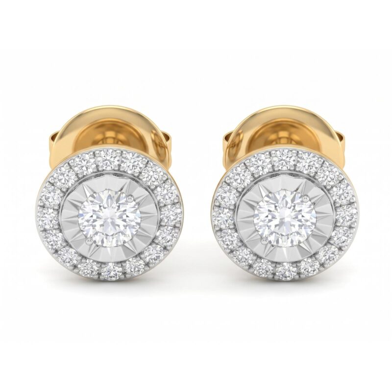 Brilliant 18K Gold & Diamond Earrings
