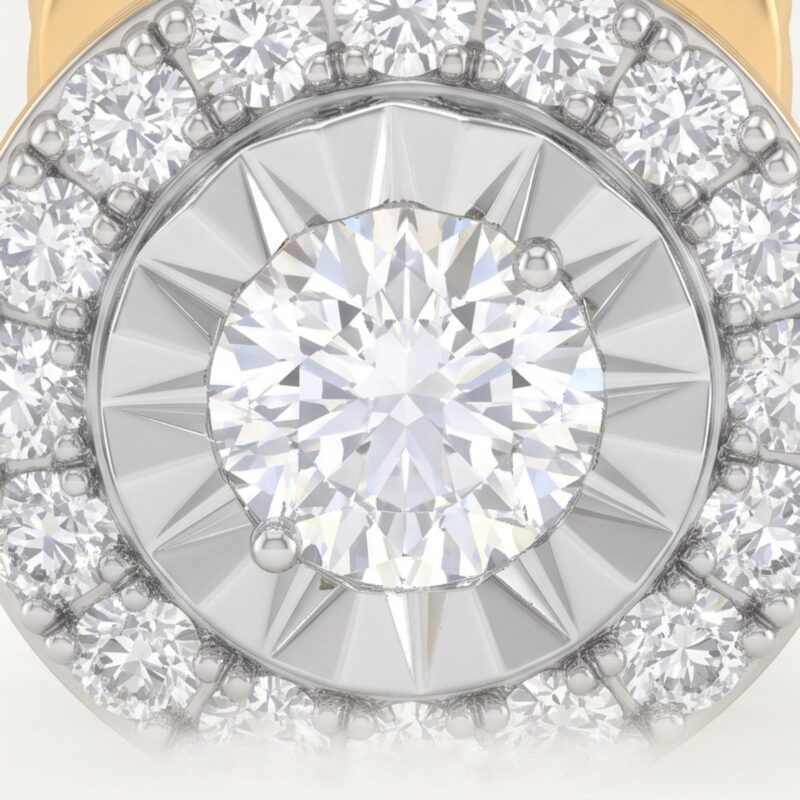 Alternative view of Brilliant 18K Gold & Diamond Earrings